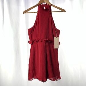 NWT‎ Keepsake the Label Skylines Playsuit in Scarlet Red Size Medium